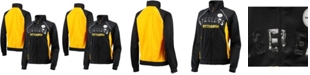 G-III 4Her by Carl Banks Women's Black and Gold-Tone Pittsburgh Steelers Backfield Raglan Full-Zip Track Jacket